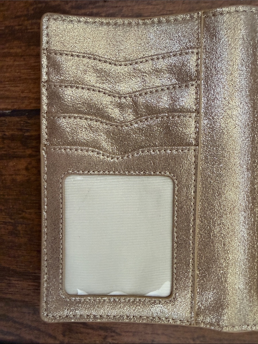 Lilly Pulitzer Bahama Metallic Gold Convertible Adjustable Crossbody Bag/Wallet - Picture 12 of 14